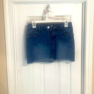 Mini jean skirt